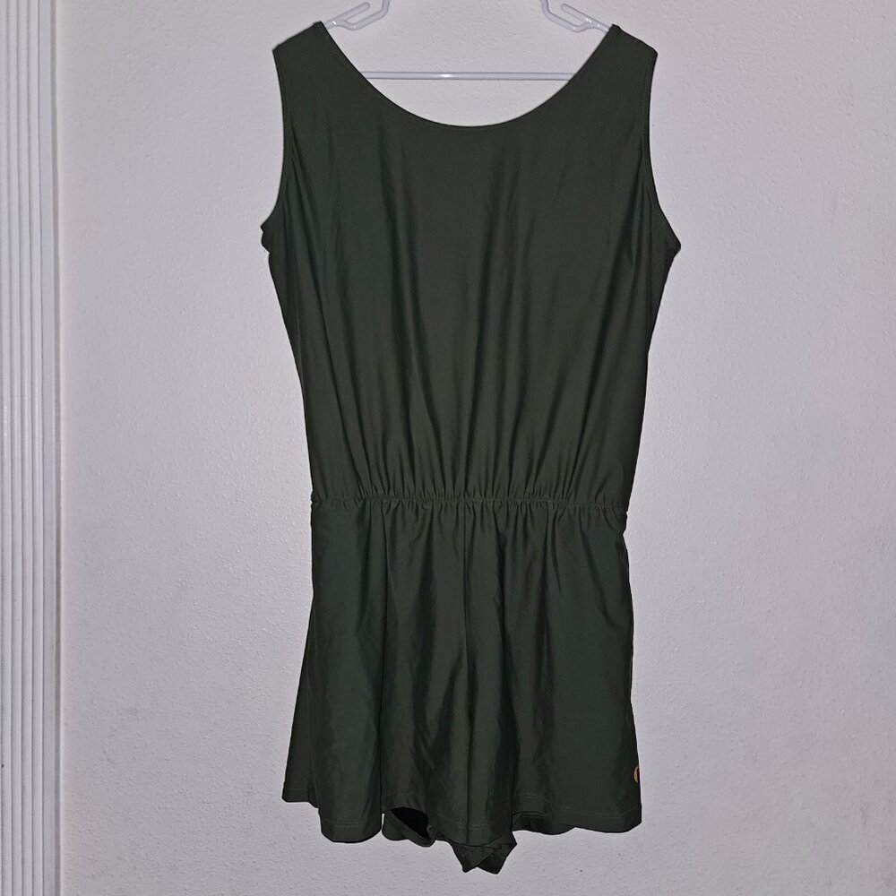 Honey Mark Swim Romper Olive Green XXXL Swimwear Swimsuit Built In Bra